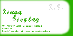 kinga viszlay business card